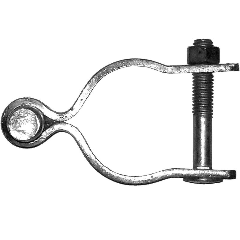 Jake Sales 1-7/8"" Chain Link Fence Gate Post Hinge - Use for 1-7/8"" Outside Diameter Post/Pipe - Galvanized Chain Link Post Gate Hinge - Nut/Bolt Included for Hinge - Image 4